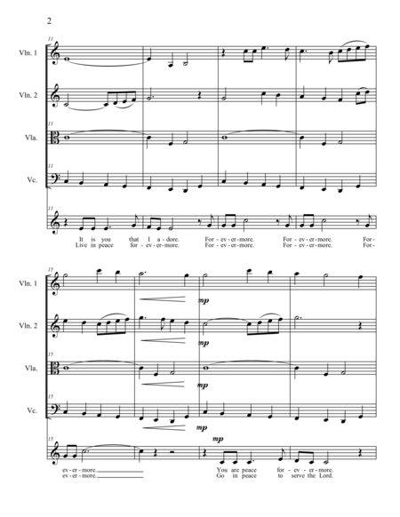 Forevermore (SATB with strings) image number null