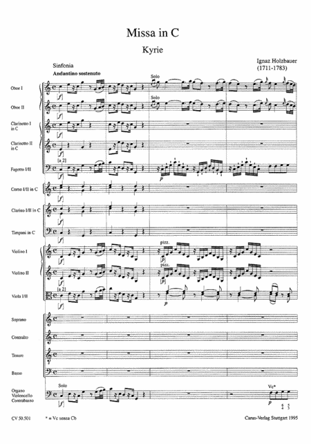 Musik der Mannheimer Hofkapelle Bd. 1 (Mass in C major)