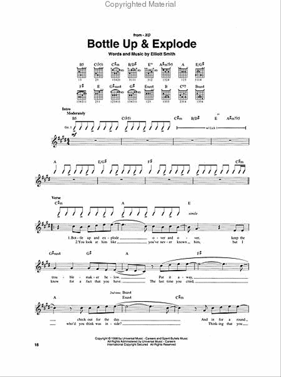 Elliott Smith Songbook Elliott Smith Songbook Acoustic Guitar scores gallery preview page 3