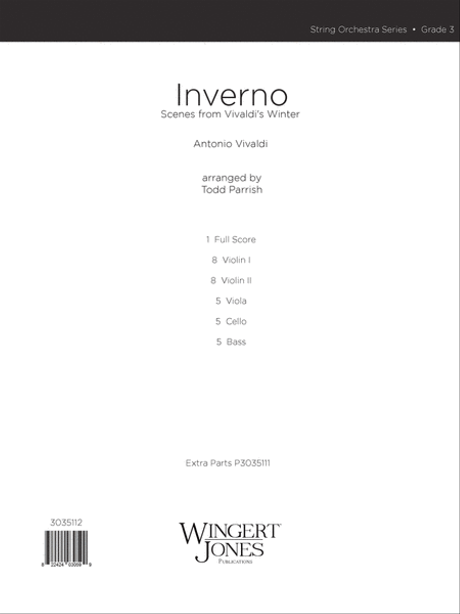 Inverno (Score) Inverno (Score) String Orchestra scores gallery preview page 1