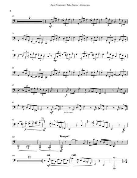 Concertino for Bass Trombone and Piano image number null