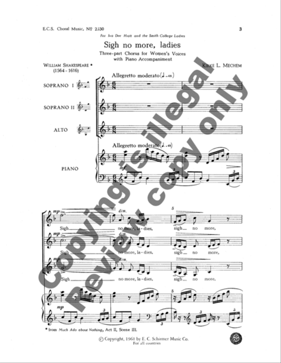 Sigh No More, Ladies Sigh No More, Ladies SSA scores gallery preview page 8