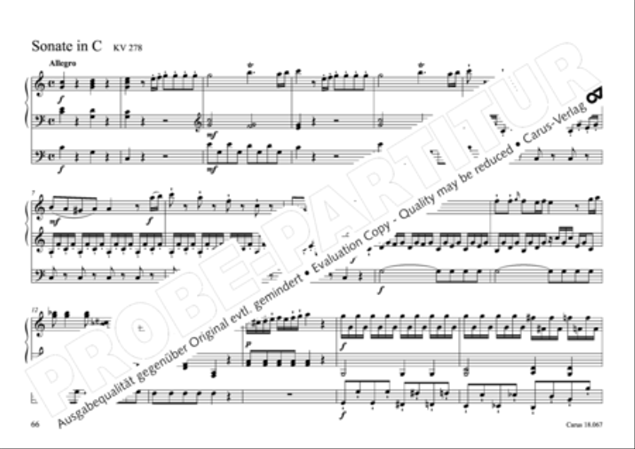 17 Church sonatas Organ Solo scores gallery preview page 67