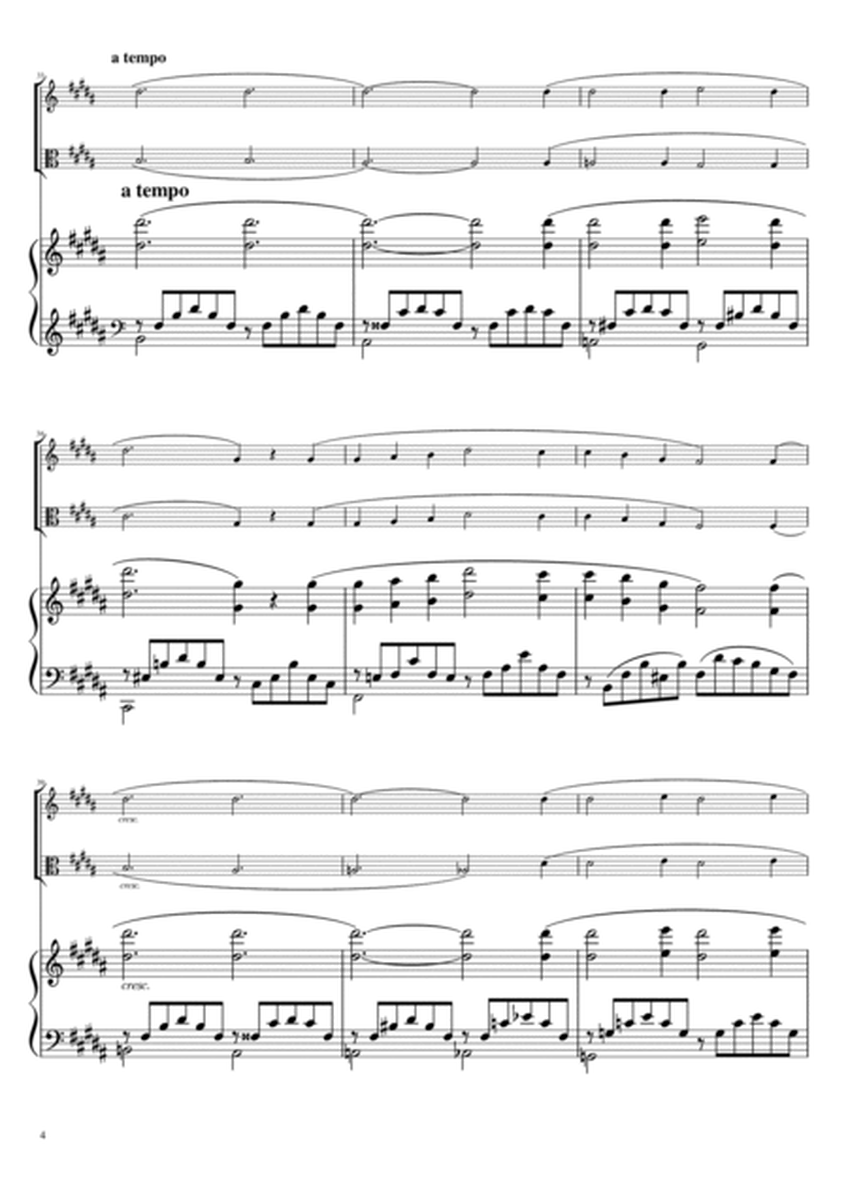 "Liebesträume No. 3" (Asdur) Piano trio / Violin & Viola duet image number null