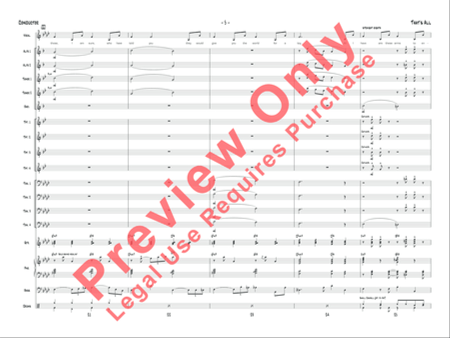 That's All Jazz Ensemble scores gallery preview page 6