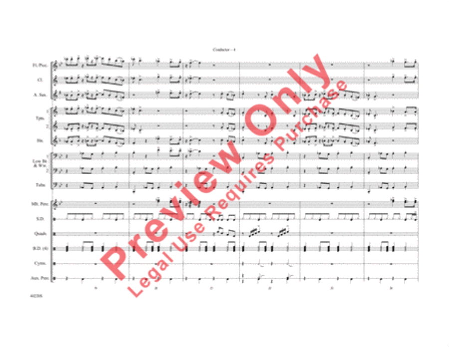 Fire Fire Marching Band scores gallery preview page 5