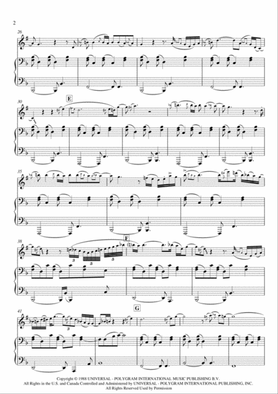 All I Want Is You Soprano Saxophone scores gallery preview page 3