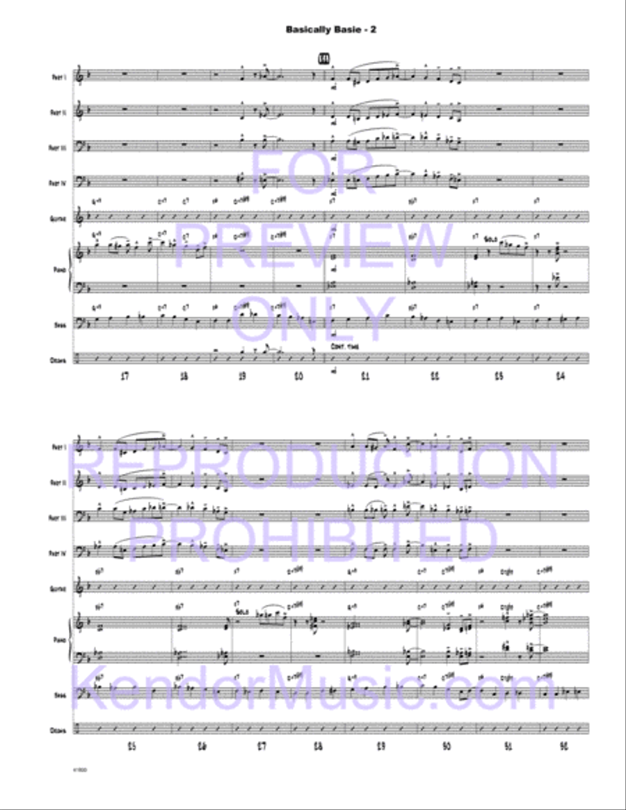 Basically Basie Jazz Ensemble scores gallery preview page 3