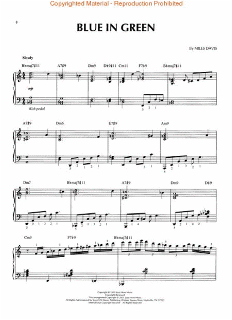 Miles Davis – 2nd Edition Piano Solo scores gallery preview page 3