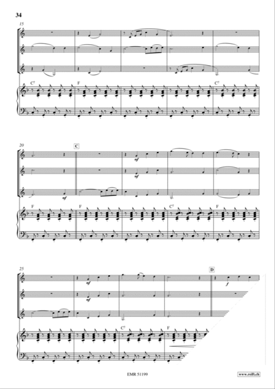 20 Alphorn Trios Volume 2 Brass Trio scores gallery preview page 12