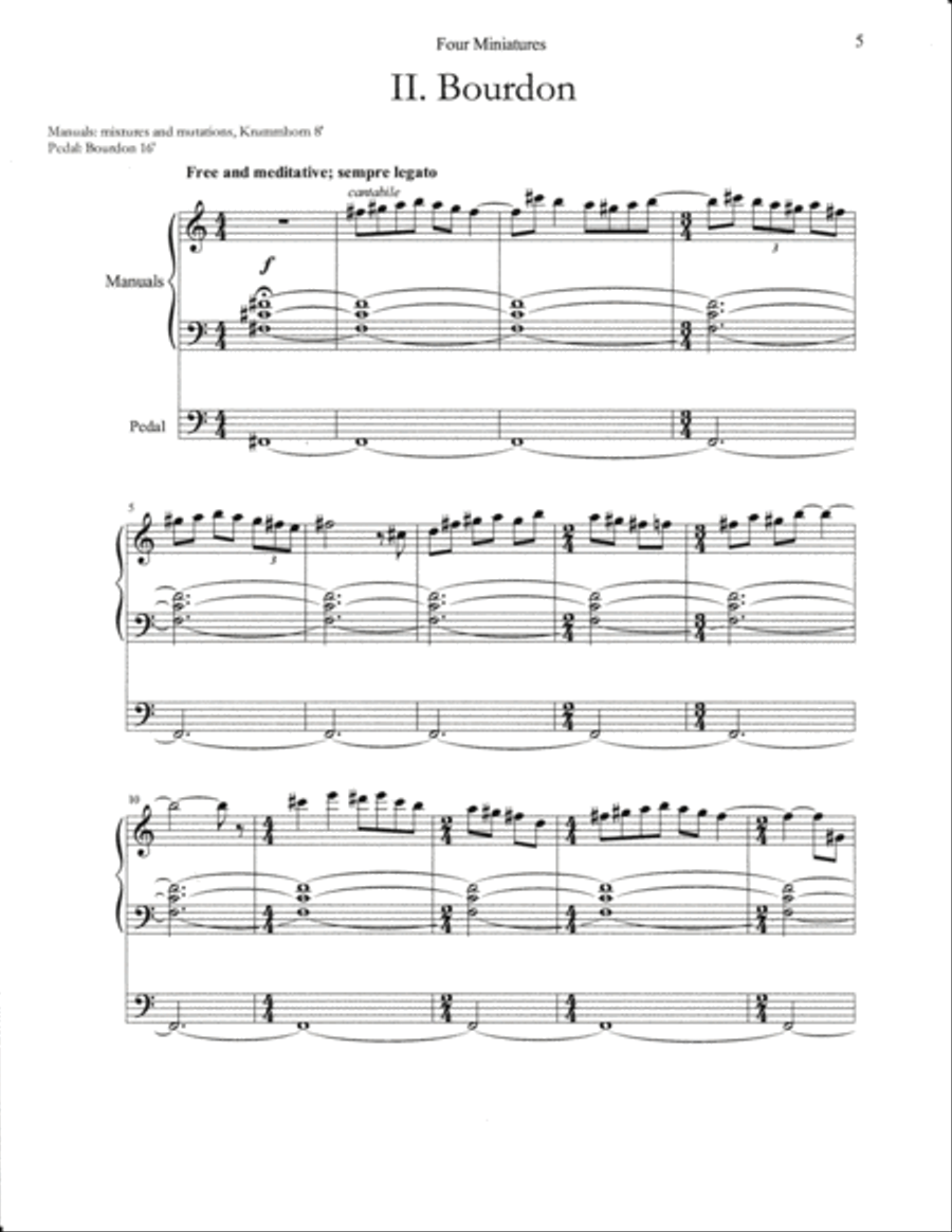 Four Miniatures (for Organ) image number null
