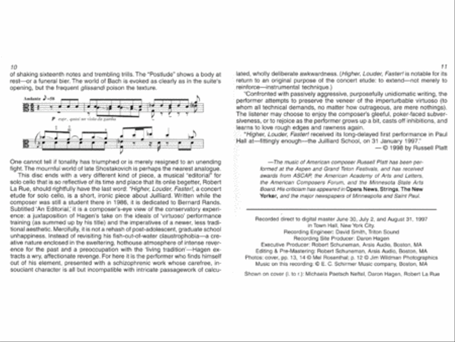 Daron Hagen: Strings Attached CD scores gallery preview page 7