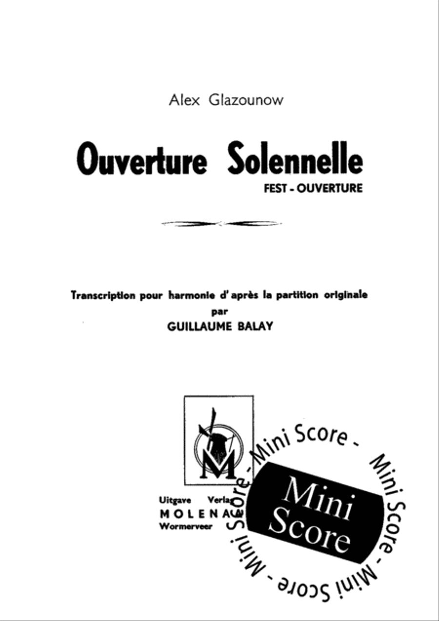 Ouverture Solennelle Concert Band scores gallery preview page 3
