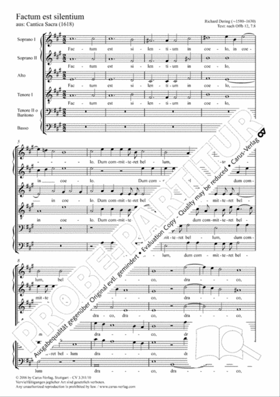 Factum est silentium Factum est silentium Choir scores gallery preview page 2