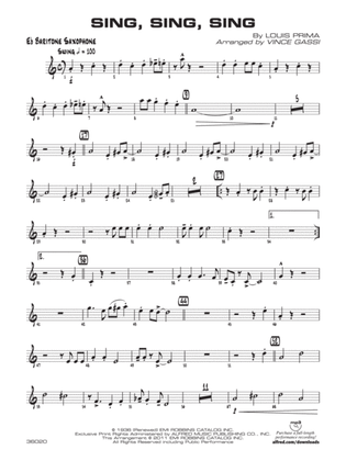 Sing, Sing, Sing: E-flat Baritone Saxophone
