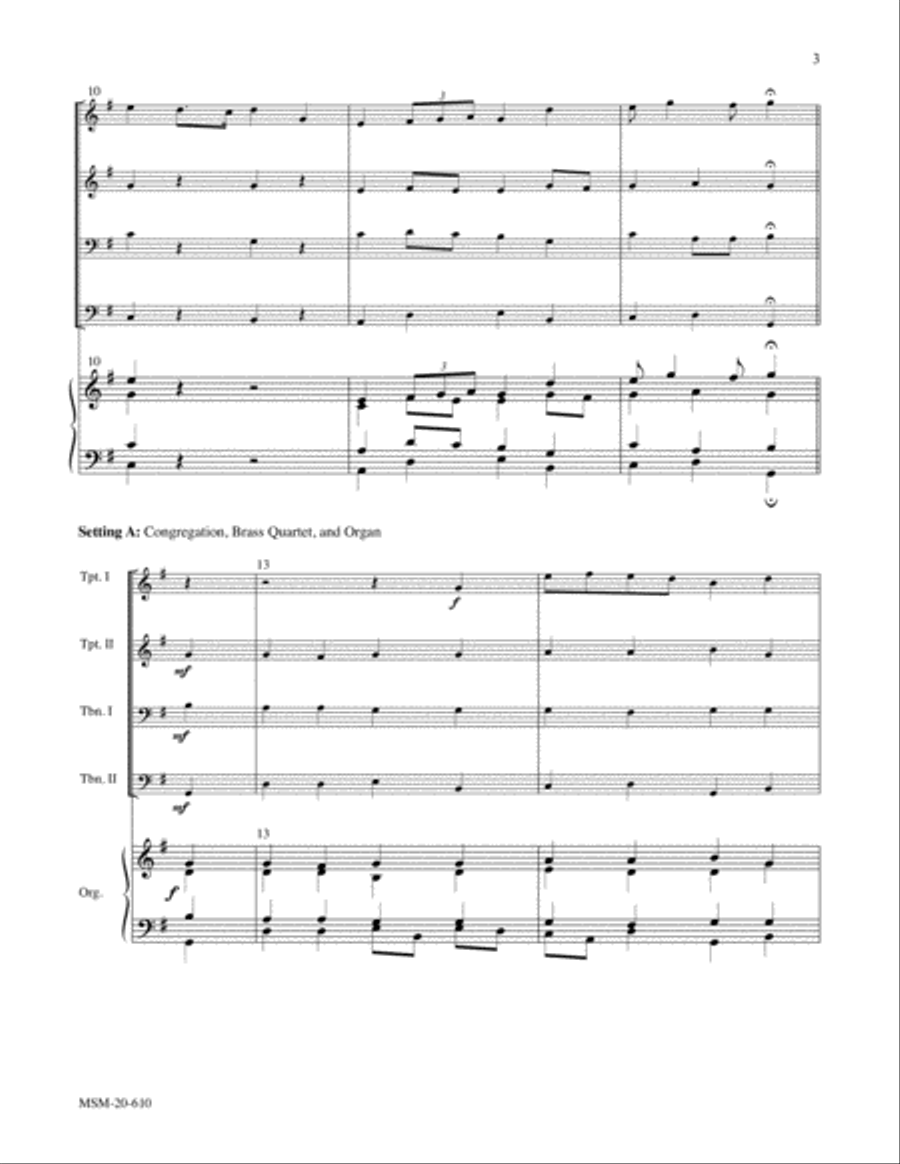 Tallis Canon: A Festive Hymn Setting (Downloadable)