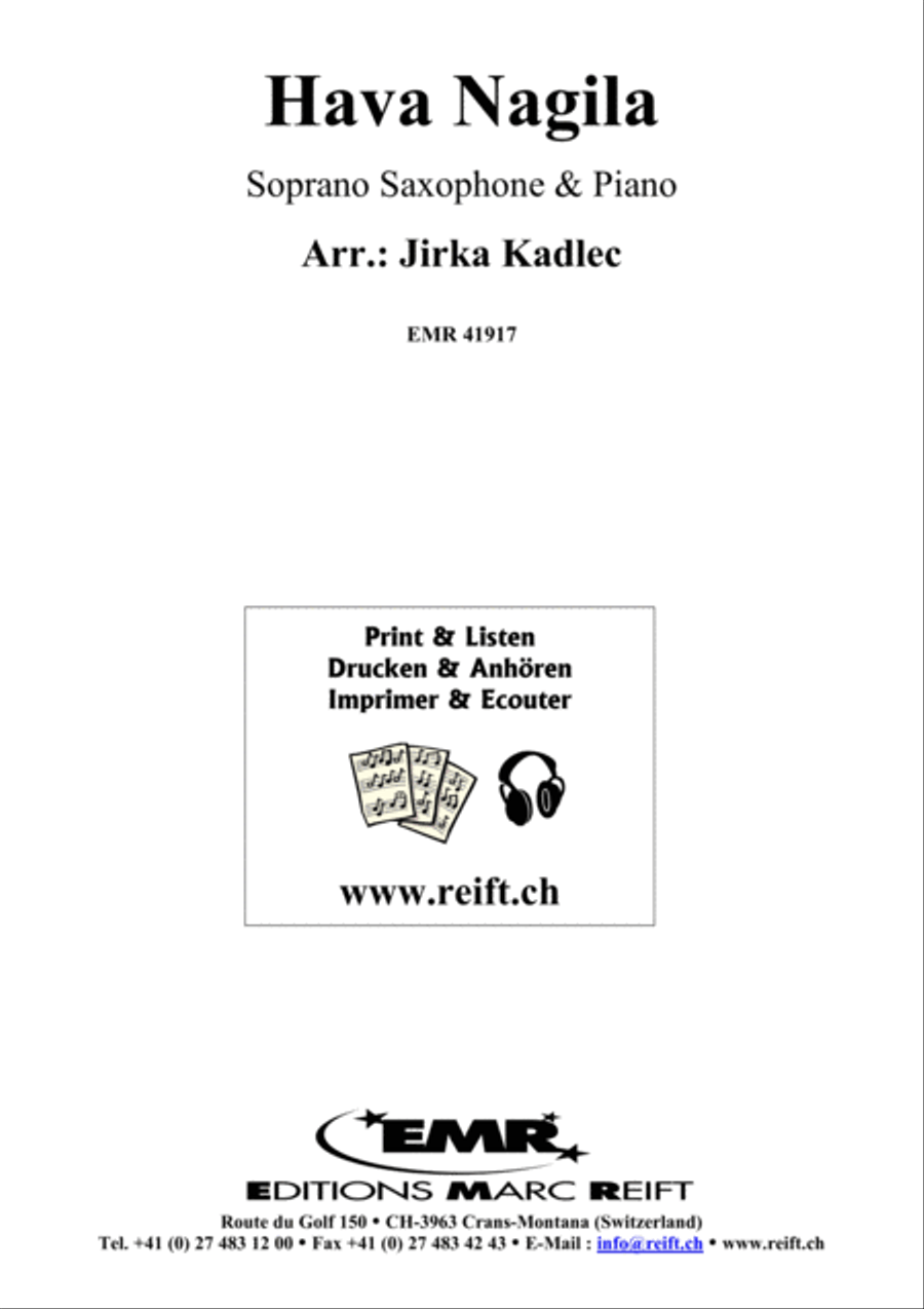 Hava Nagila Soprano Saxophone scores gallery preview page 2