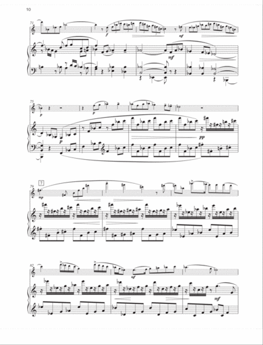 Sonata Flute Solo scores gallery preview page 6