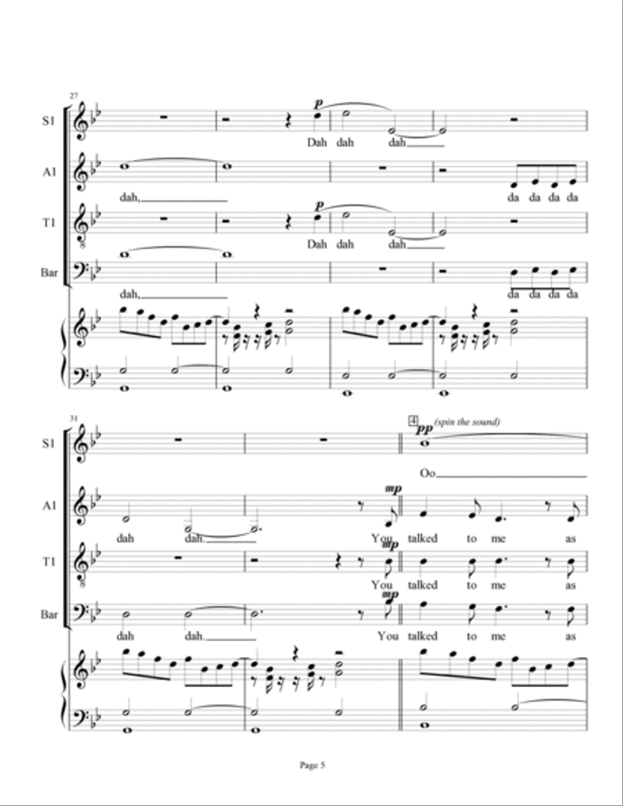 By This River 4-Part scores gallery preview page 5