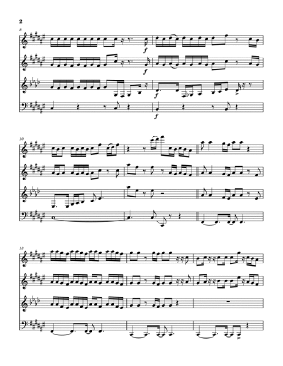 Fancy Like Christmas Woodwind Quartet scores gallery preview page 3