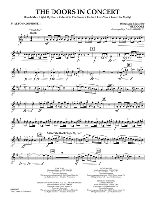 The Doors in Concert (arr. Paul Murtha) - Eb Alto Saxophone 1