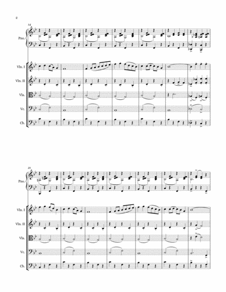 Sleigh Ride - String Quartet/Quintet & Piano - Score & Parts image number null