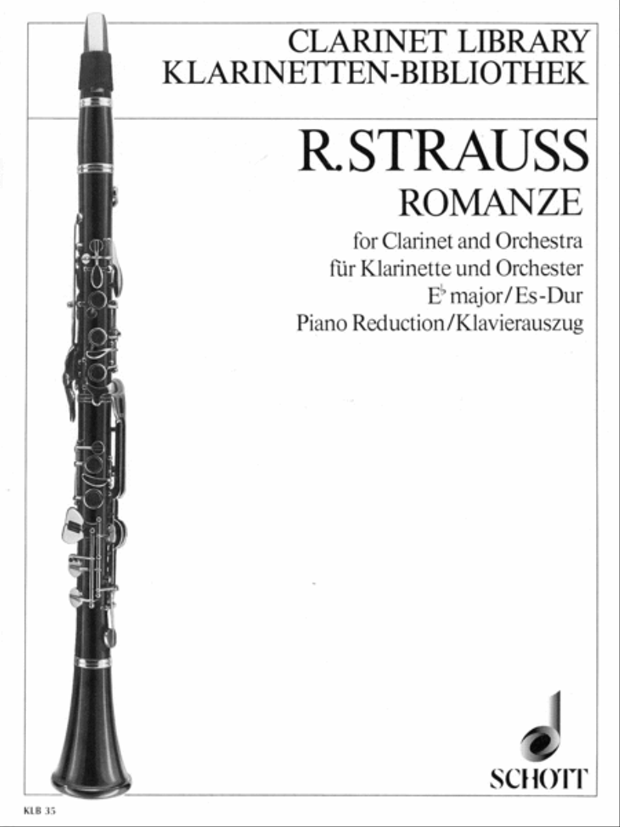 Romanze in E Flat, AV 61 Clarinet Solo scores gallery preview page 1