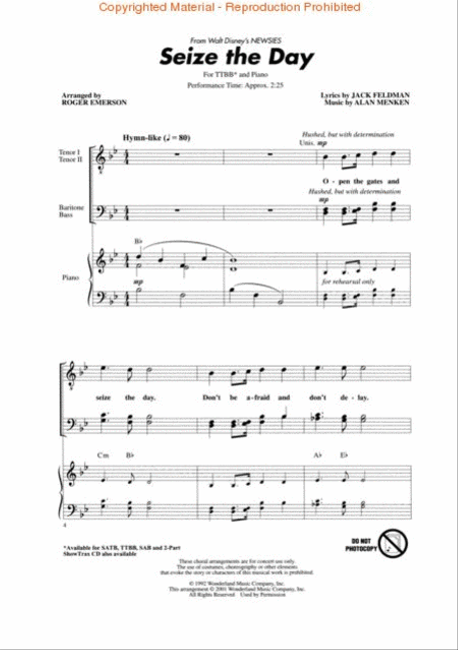 Seize the Day TTBB scores gallery preview page 2