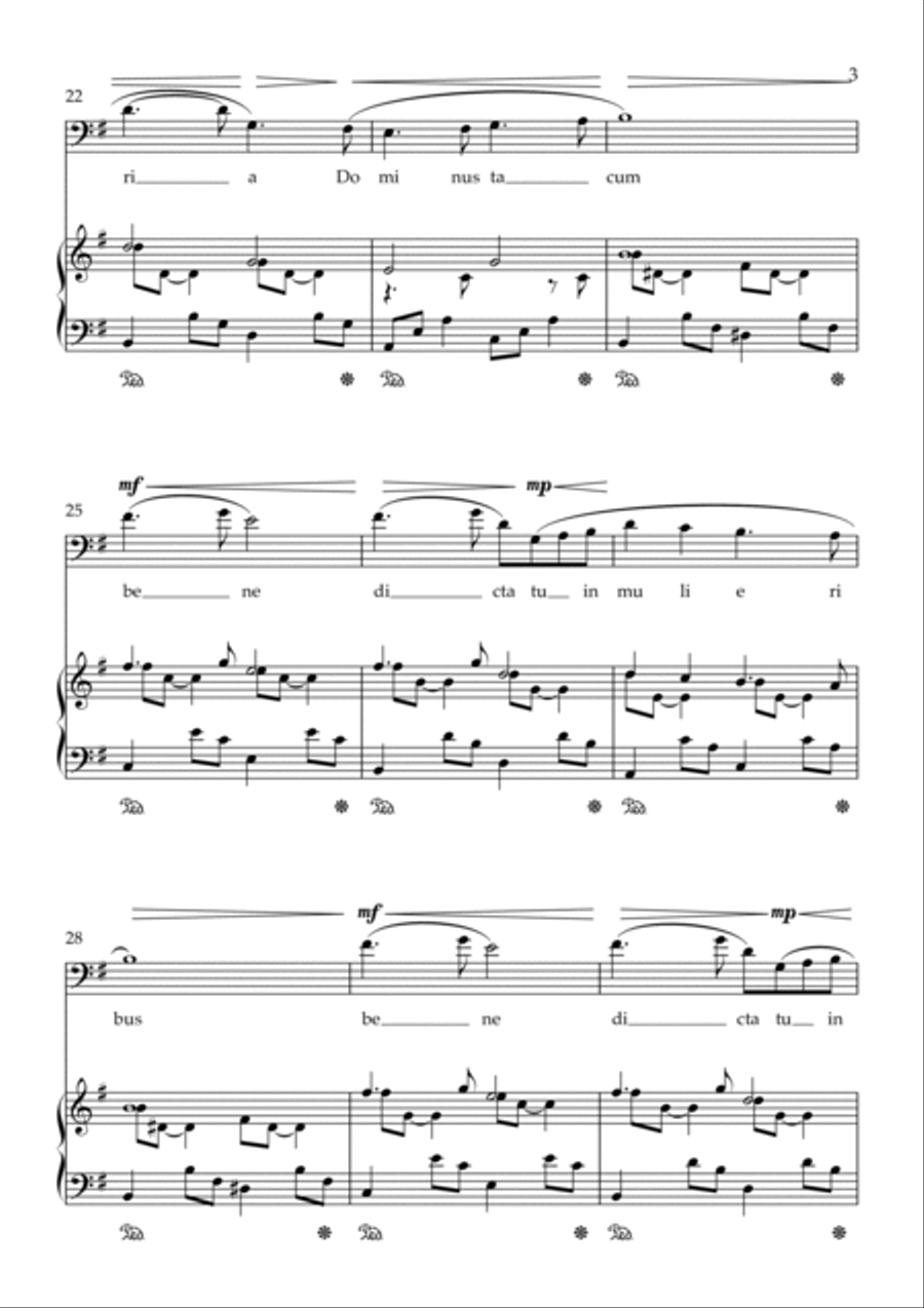 Ave Maria for cello Piano scores gallery preview page 3