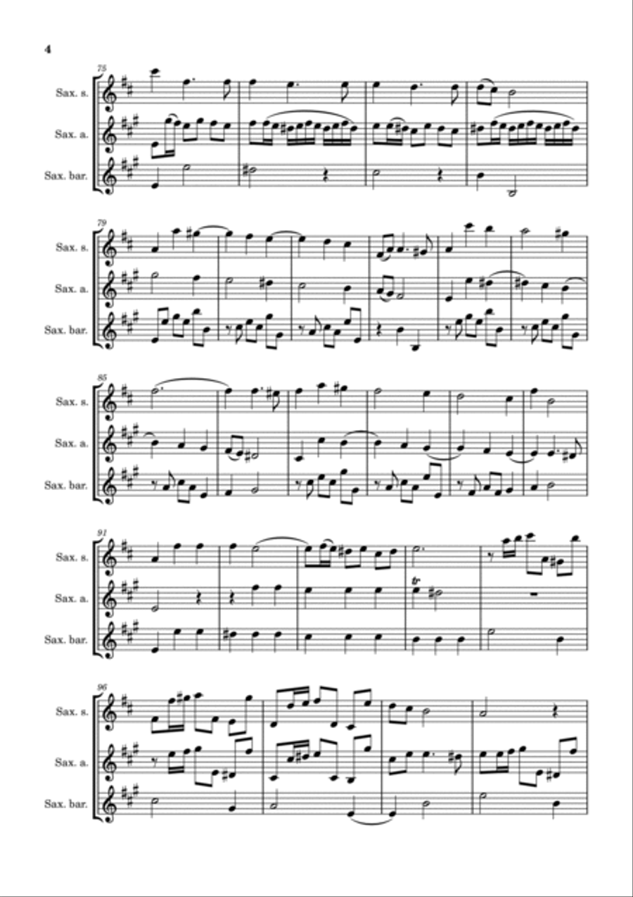 Sonata XII Opus.2 Sonata XII Opus.2 Woodwind Trio scores gallery preview page 4