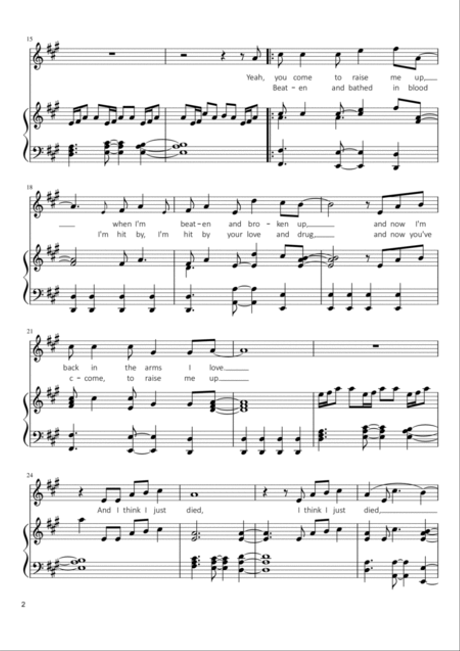 Avicii - Heaven Voice scores gallery preview page 2