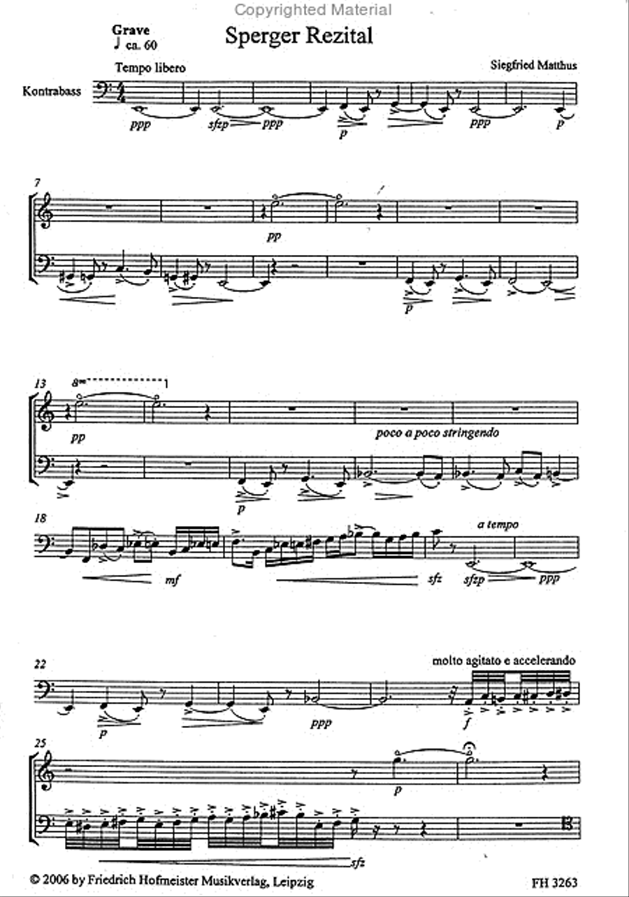 Sperger-Rezital Double Bass scores gallery preview page 2