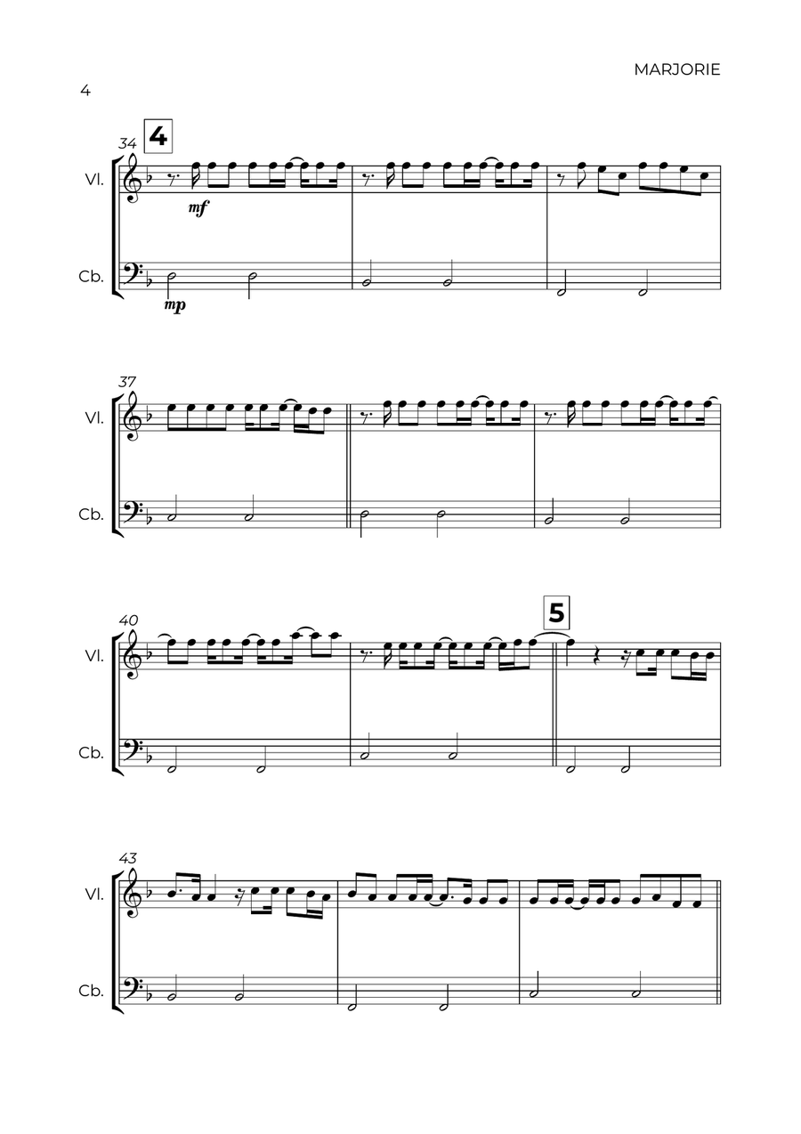 Marjorie String Duet scores gallery preview page 4