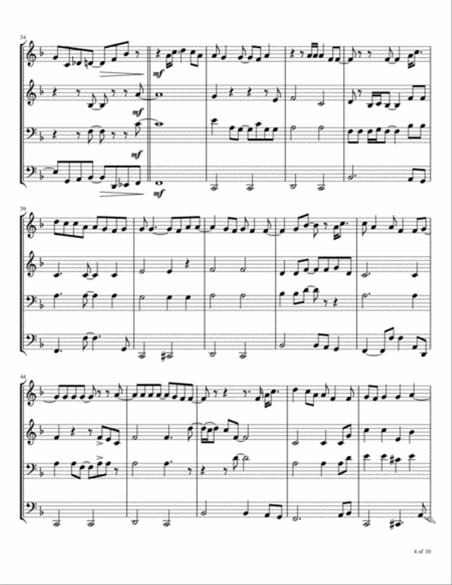 Shower The People Brass Ensemble scores gallery preview page 5
