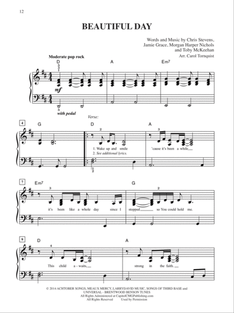 2014 Greatest Christian Hits Easy Piano scores gallery preview page 4