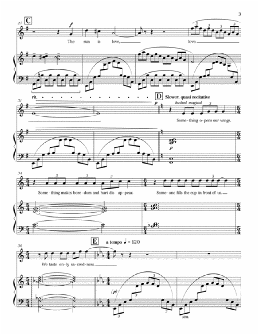 Circling the Sun Circling the Sun High Voice scores gallery preview page 3