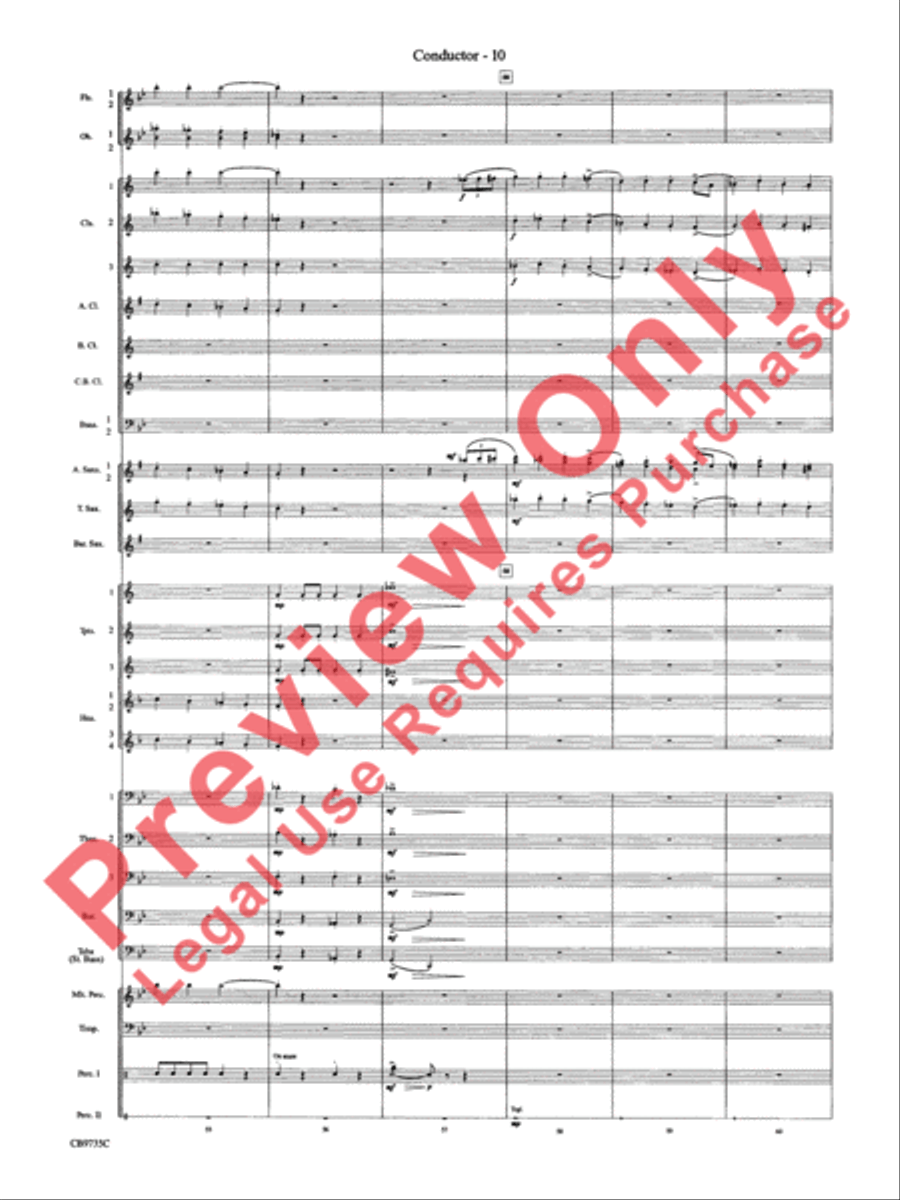 Strike Up the Band Concert Band scores gallery preview page 13