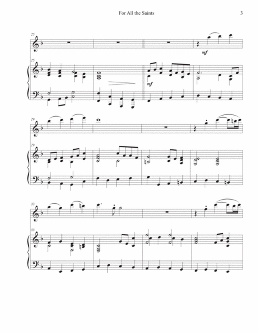 For All the Saints (Violin-Piano) image number null