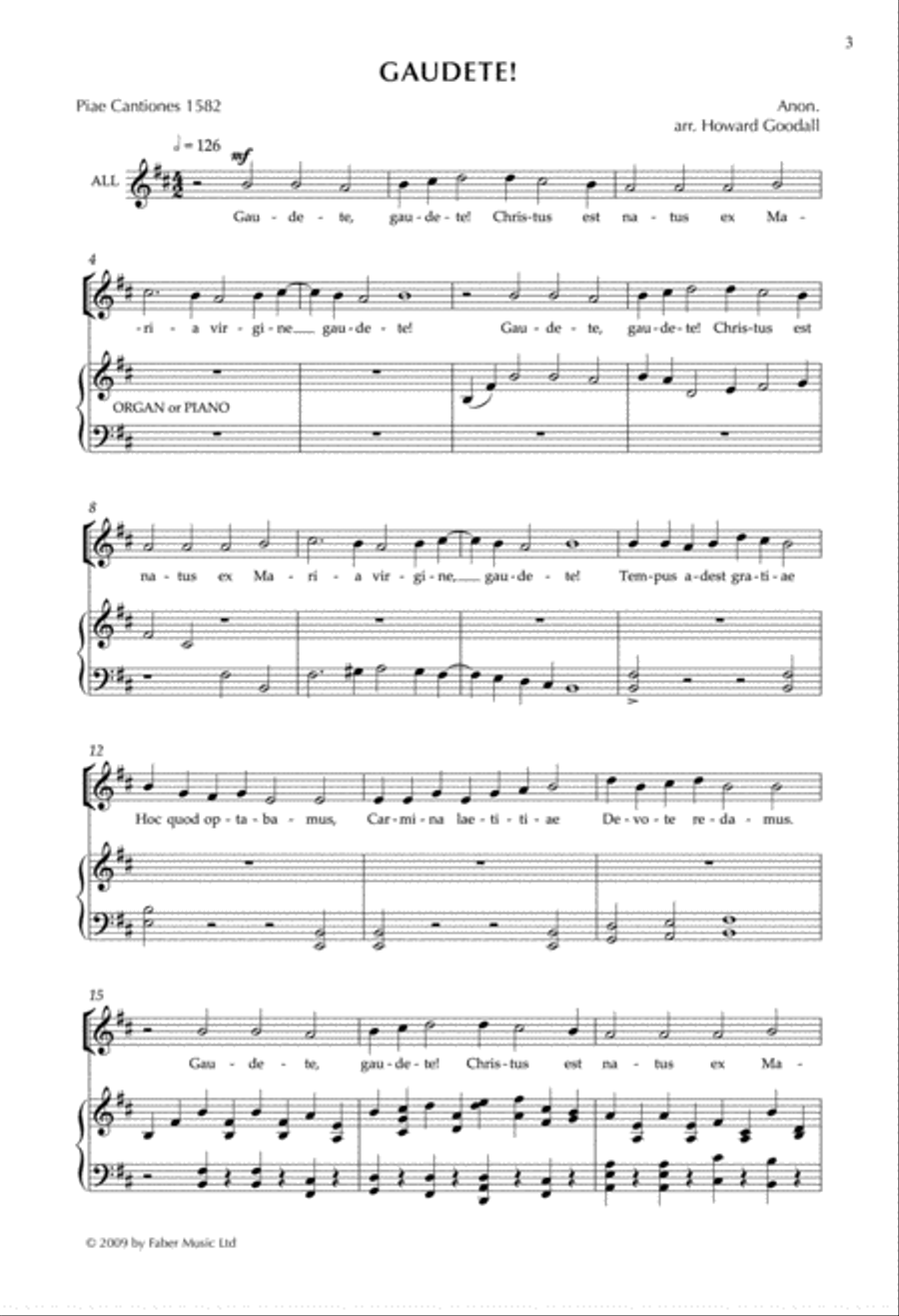Gaudete! from Enchanted Carols Organ scores gallery preview page 3