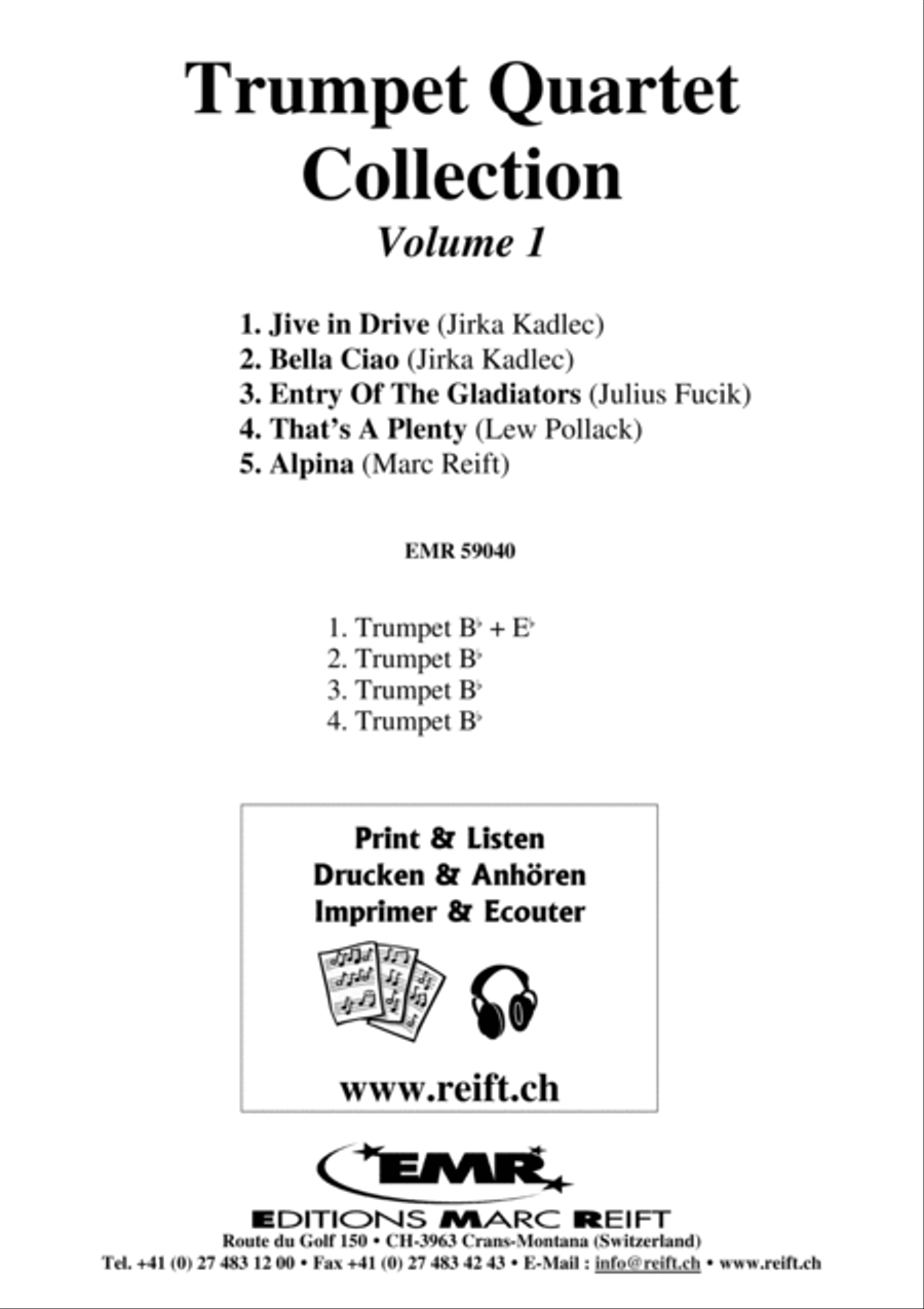 Trumpet Quartet Collection Volume 1 Trumpet scores gallery preview page 2
