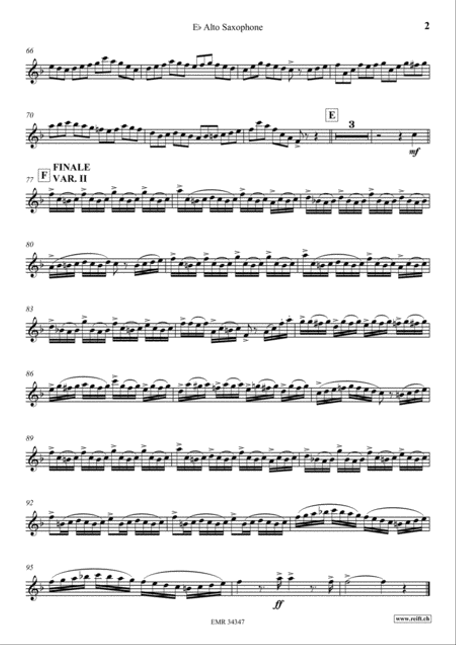 Victory Victory Alto Saxophone scores gallery preview page 3