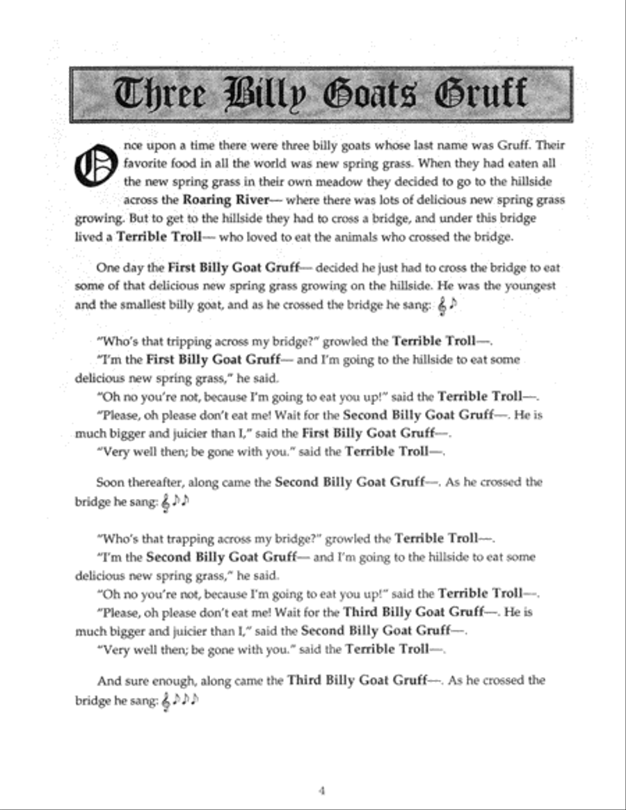 Once Upon a Folk Tale Unison Choir scores gallery preview page 4