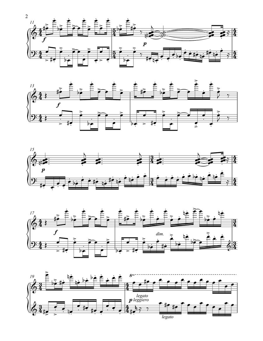 Scrunch (Study No 8 - Ommagio A Domenico Scarlatti) Piano Method scores gallery preview page 2