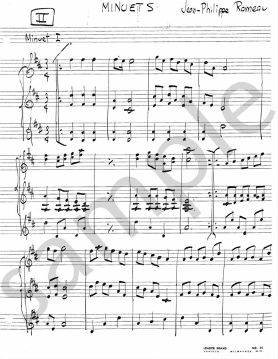 Four French Baroque Pieces Percussion Ensemble scores gallery preview page 4