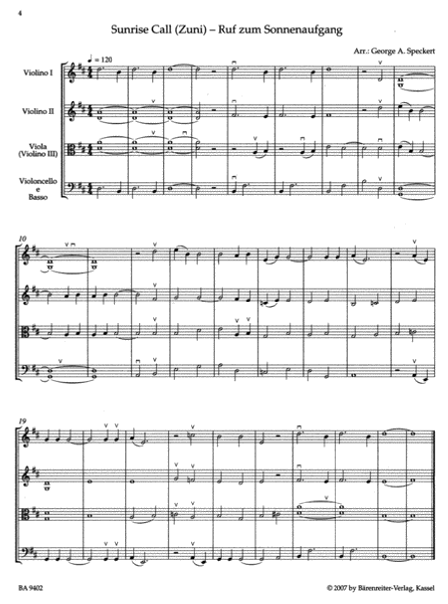 Indian Chants for Strings and Winds Double Bass scores gallery preview page 2