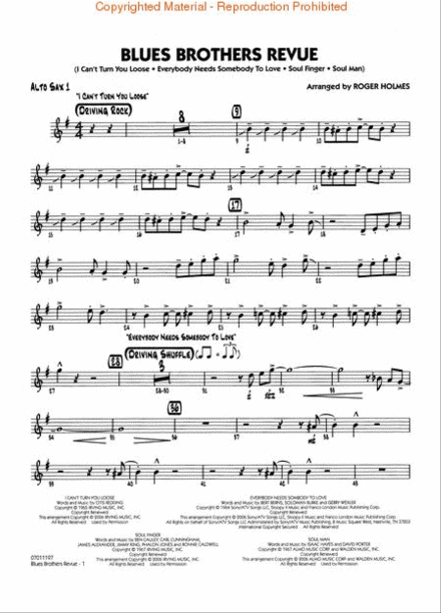 Blues Brothers Revue Jazz Ensemble scores gallery preview page 3