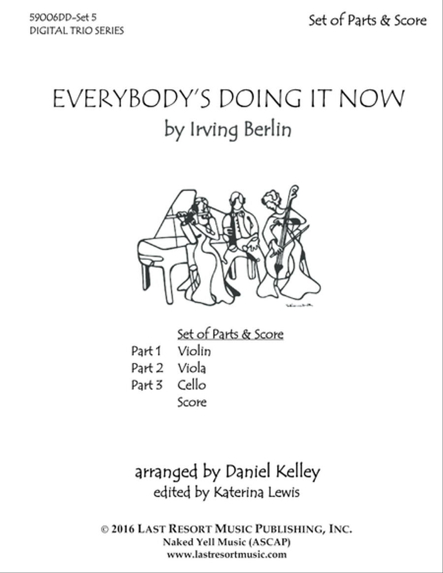Everybody's Doing it Now for String Trio- Violin, Viola, Cello String Trio scores gallery preview page 2
