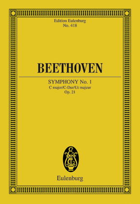 Book cover for Symphony No. 1 C major