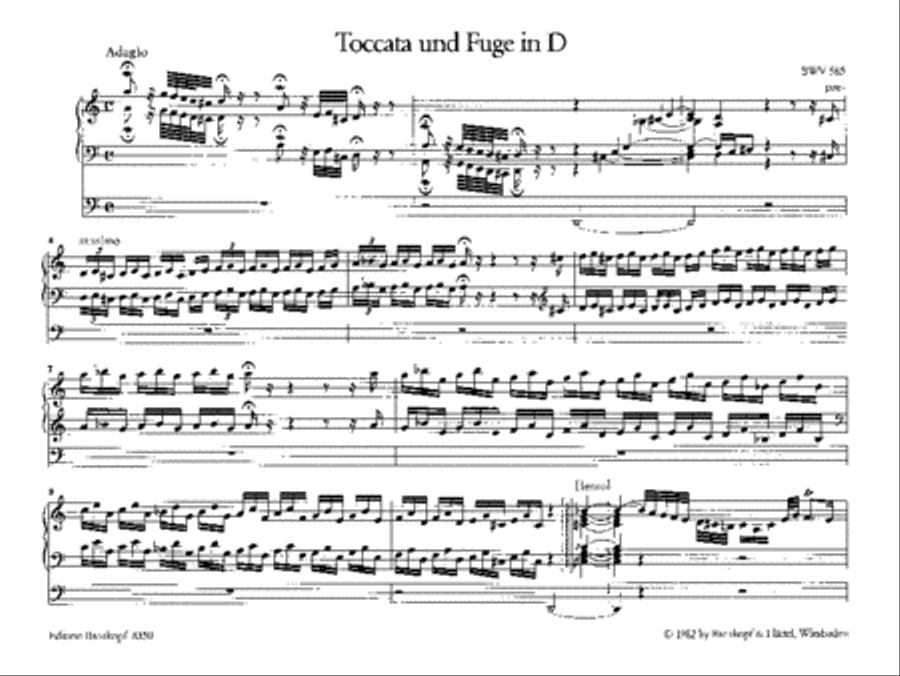 Toccata and Fugue in D minor BWV 565 Organ scores gallery preview page 2