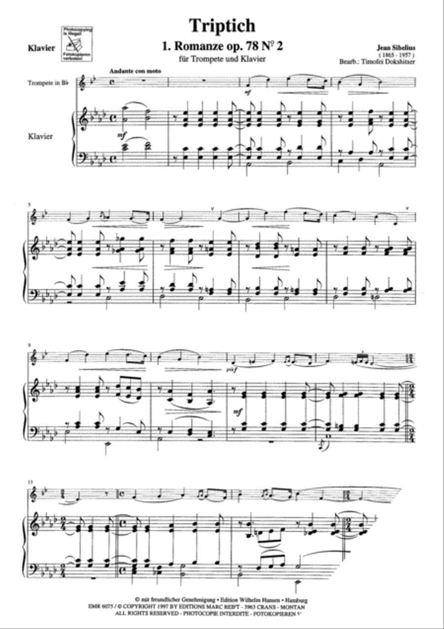 Triptich Trumpet Solo scores gallery preview page 4